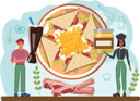 پیش‌نمایش فایل chef-preparing-sandwich-11664292 از پک ساخت غذا