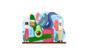 پیش‌نمایش فایل chef-preparing-sushi-roll-11664275 از پک ساخت غذا