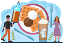پیش‌نمایش فایل chef-preparing-waffles-11664282 از پک ساخت غذا