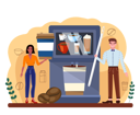 پیش‌نمایش فایل chef-preparing-barista-coffee-11664228 از پک غذا آشپزی