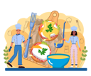 پیش‌نمایش فایل chef-preparing-egg-omelet-11664235 از پک غذا آشپزی