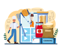 پیش‌نمایش فایل bakers-preparing-birthday-bread-11664189 از پک آشپزی آنلاین