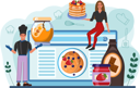 پیش‌نمایش فایل chef-preparing-pancake-11664186 از پک آشپزی آنلاین