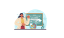 پیش‌نمایش فایل ichthyologist-studying-fish-structure-11692182 از پک فعالیت وب
