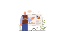 پیش‌نمایش فایل businessman-showing-business-presentation-11692000 از پک فعالیت وب
