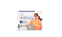 پیش‌نمایش فایل girl-working-on-poor-seo-optimization-11692008 از پک فعالیت وب