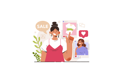 پیش‌نمایش فایل girl-doing-goods-and-services-promotion-11690955 از پک فعالیت وب