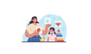 پیش‌نمایش فایل professional-nany-and-children-playing-toys-and-educational-games-11690968 از پک فعالیت وب