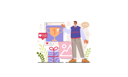 پیش‌نمایش فایل young-man-showing-social-media-post-like-11690948 از پک فعالیت وب