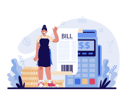 پیش‌نمایش فایل girl-showing-bill-receipt-11689298 از پک متفرقه