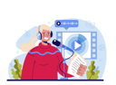 پیش‌نمایش فایل male-actor-dubbing-voice-11689266 از پک متفرقه