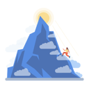 پیش‌نمایش فایل girl-climbing-on-montain-for-looking-sun-rise-11723351 از پک سیگنالها
