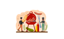 پیش‌نمایش فایل chef-cooking-hot-dog-11752338 از پک غذا و نوشیدنی