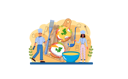 پیش‌نمایش فایل cook-cooking-eggs-item-11752322 از پک غذا و نوشیدنی