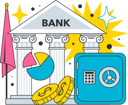 پیش‌نمایش فایل bank-protects-his-money-in-bank-vault-11753296 از پک رشد بانک
