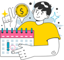 پیش‌نمایش فایل businessman-sets-financial-meeting-in-calendar-11753281 از پک رشد بانک