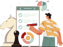پیش‌نمایش فایل employee-working-on-business-plans-11753858 از پک فعالیت آنلاین