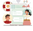 پیش‌نمایش فایل employees-prepare-business-plans-to-save-business-11753860 از پک فعالیت آنلاین