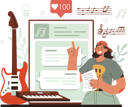 پیش‌نمایش فایل girl-attends-online-music-class-11753856 از پک فعالیت آنلاین