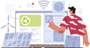 پیش‌نمایش فایل man-uses-green-energy-in-home-11753877 از پک فعالیت آنلاین