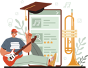 پیش‌نمایش فایل music-composer-singing-song-while-viewing-at-online-lyrics-11753855 از پک فعالیت آنلاین