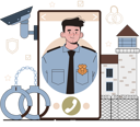 پیش‌نمایش فایل policeman-catches-thief-for-his-robbery-11753874 از پک فعالیت آنلاین
