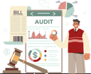 پیش‌نمایش فایل businessman-reviews-at-audit-report-11753828 از پک فعالیت آنلاین