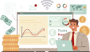 پیش‌نمایش فایل businessman-reviews-at-business-graphs-11753835 از پک فعالیت آنلاین