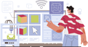 پیش‌نمایش فایل designer-working-on-3d-shapes-11753848 از پک فعالیت آنلاین