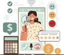 پیش‌نمایش فایل employee-reviews-at-customer-satisfaction-survey-11753813 از پک فعالیت آنلاین