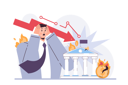 پیش‌نمایش فایل businessman-faces-bank-loss-11800218 از پک متفرقه