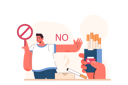 پیش‌نمایش فایل businessman-prohibits-smoking-in-office-11800234 از پک متفرقه