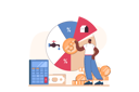 پیش‌نمایش فایل businessman-views-at-expense-piechart-11800229 از پک متفرقه