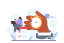 پیش‌نمایش فایل employee-completes-her-task-in-time-11800222 از پک متفرقه