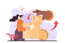 پیش‌نمایش فایل woman-doing-parcel-exchange-11800237 از پک متفرقه