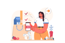 پیش‌نمایش فایل woman-enjoys-shopping-discount-on-products-11800224 از پک متفرقه