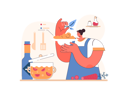 پیش‌نمایش فایل woman-showing-how-to-cook-food-11800214 از پک متفرقه