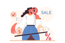 پیش‌نمایش فایل woman-viewing-at-sale-shopping-offer-11800213 از پک متفرقه