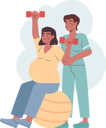 پیش‌نمایش فایل pregnant-woman-doing-exercise-11799953 از پک مشکلات بارداری