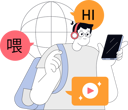 پیش‌نمایش فایل boy-translating-message-on-mobile-12307043 از پک آموزش و پرورش