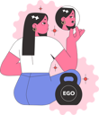 پیش‌نمایش فایل girl-having-egoistical-personality-12305557 از پک شخصیت نِگاتیو