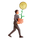 پیش‌نمایش فایل businessman-getting-profit-5474006 از پک شخصیت تاجر