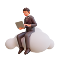 پیش‌نمایش فایل businessman-on-cloud-5474204 از پک شخصیت تاجر