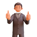 پیش‌نمایش فایل businessman-showing-thumbs-up-5400442 از پک شخصیت تاجر