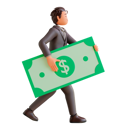 پیش‌نمایش فایل businessman-holding-dollar-note-5462762 از پک شخصیت تاجر