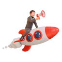پیش‌نمایش فایل businessman-launching-business-startup-announcement-5552166 از پک شخصیت تاجر