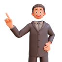 پیش‌نمایش فایل businessman-pointing-one-finger-5421807 از پک شخصیت تاجر