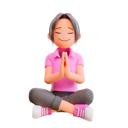 پیش‌نمایش فایل cute-girl-meditating-5731955 از پک دختر بانمک