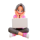 پیش‌نمایش فایل girl-doing-online-learning-in-laptop-5724257 از پک دختر بانمک