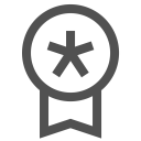 پیش‌نمایش فایل badge-reward-medal-favorite-star از پک خطوط ساده (نمونه های رایگان)